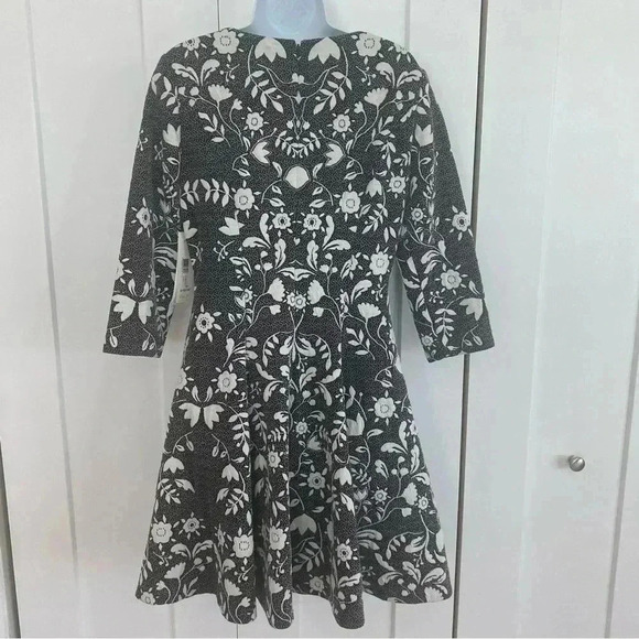Eliza J Floral Jacquard Fit & Flare Dress - Picture 3 of 12